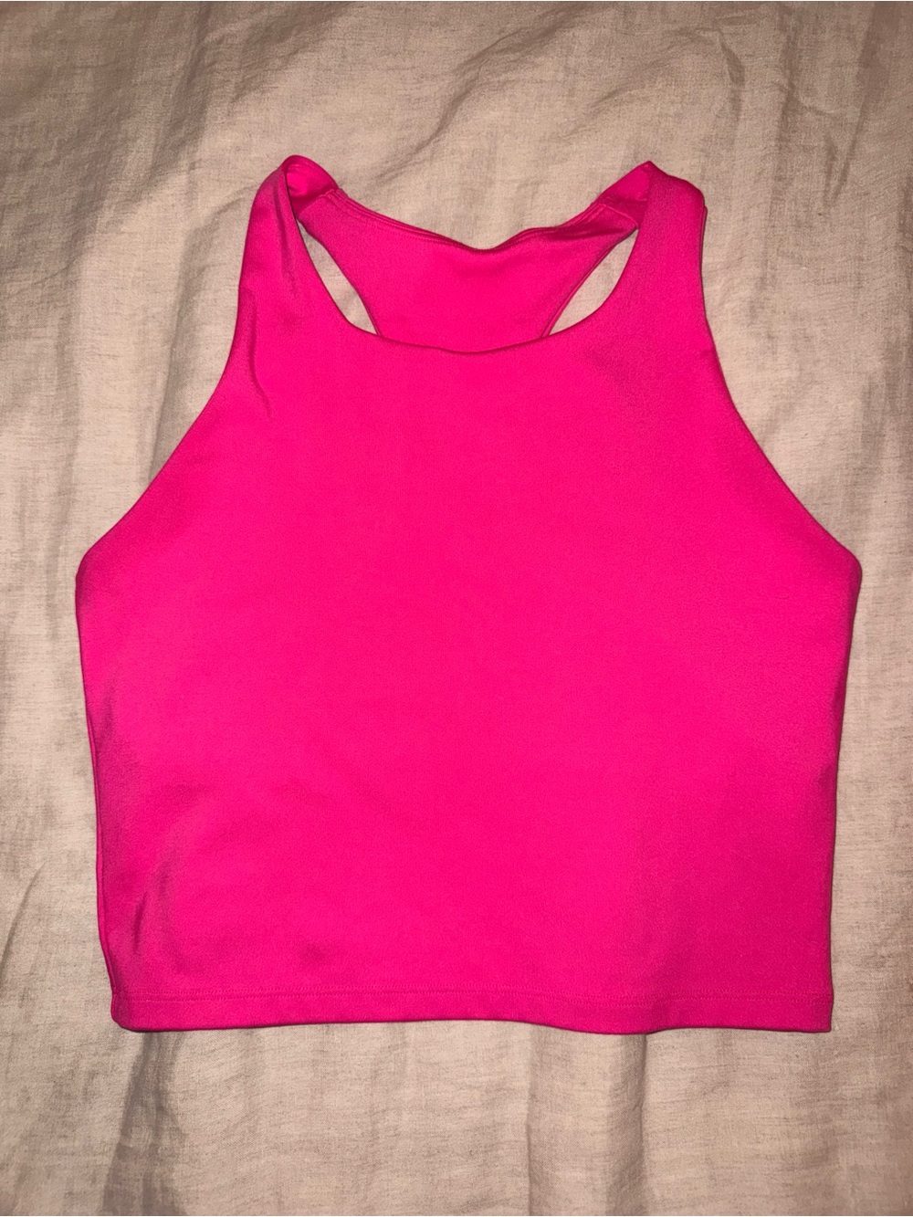 GAP Hot Pink Racerback Crop Tank